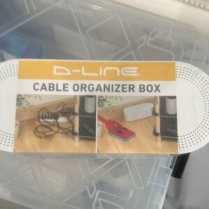 White Cable Organizer Box